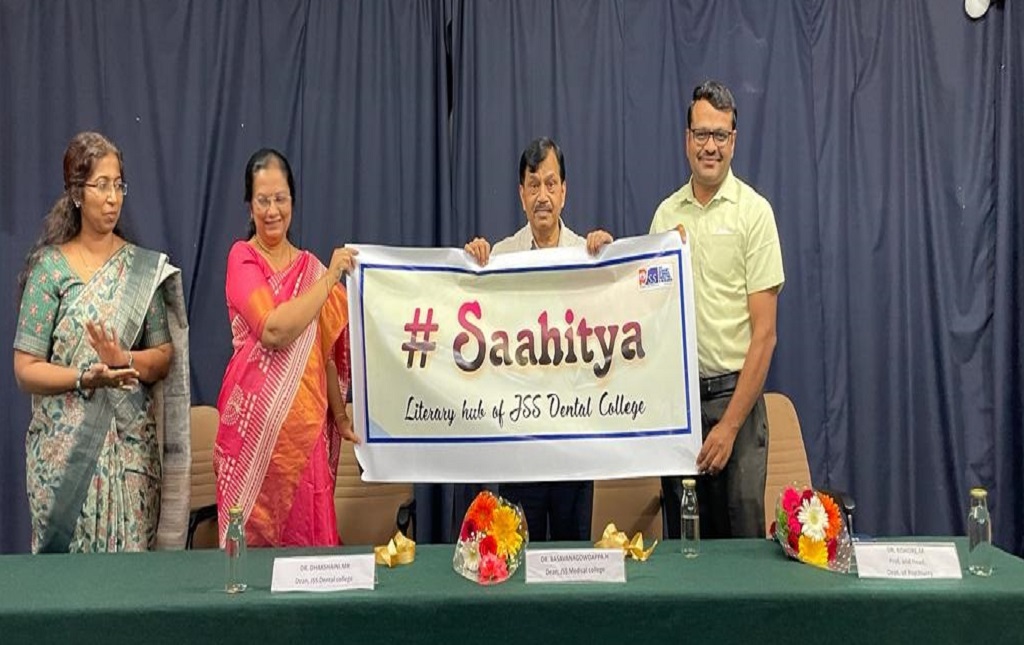 Sahithya Literary Club event at JSS Dental College and Hospital