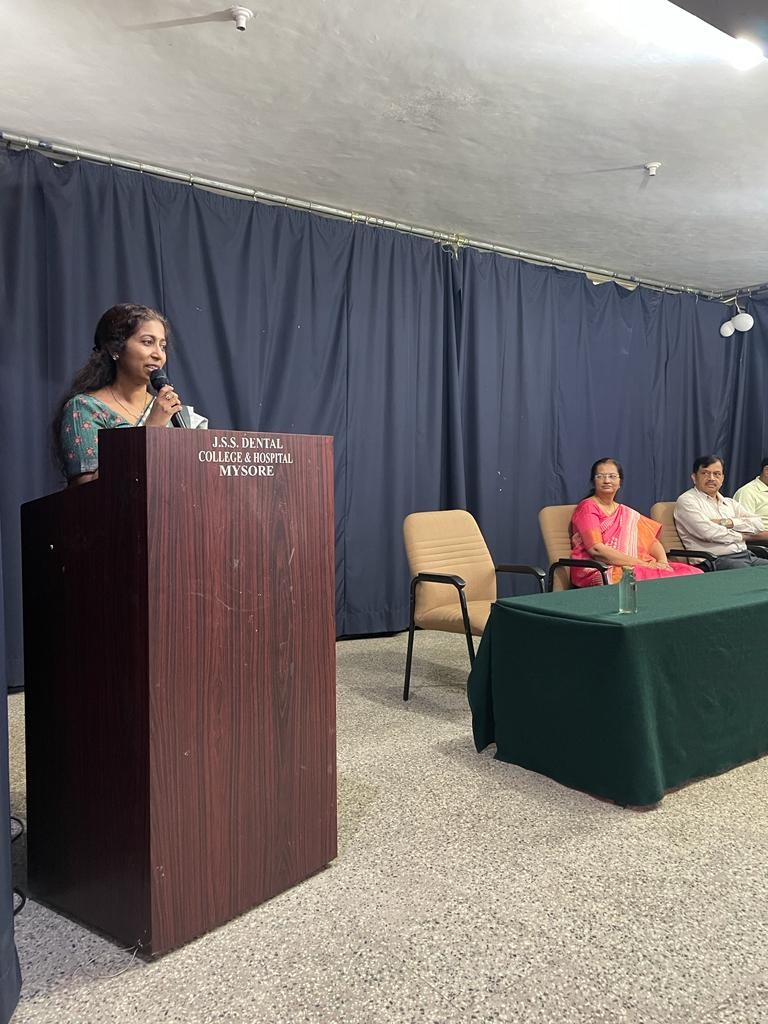 Sahithya Literary Club event at JSS Dental College and Hospital