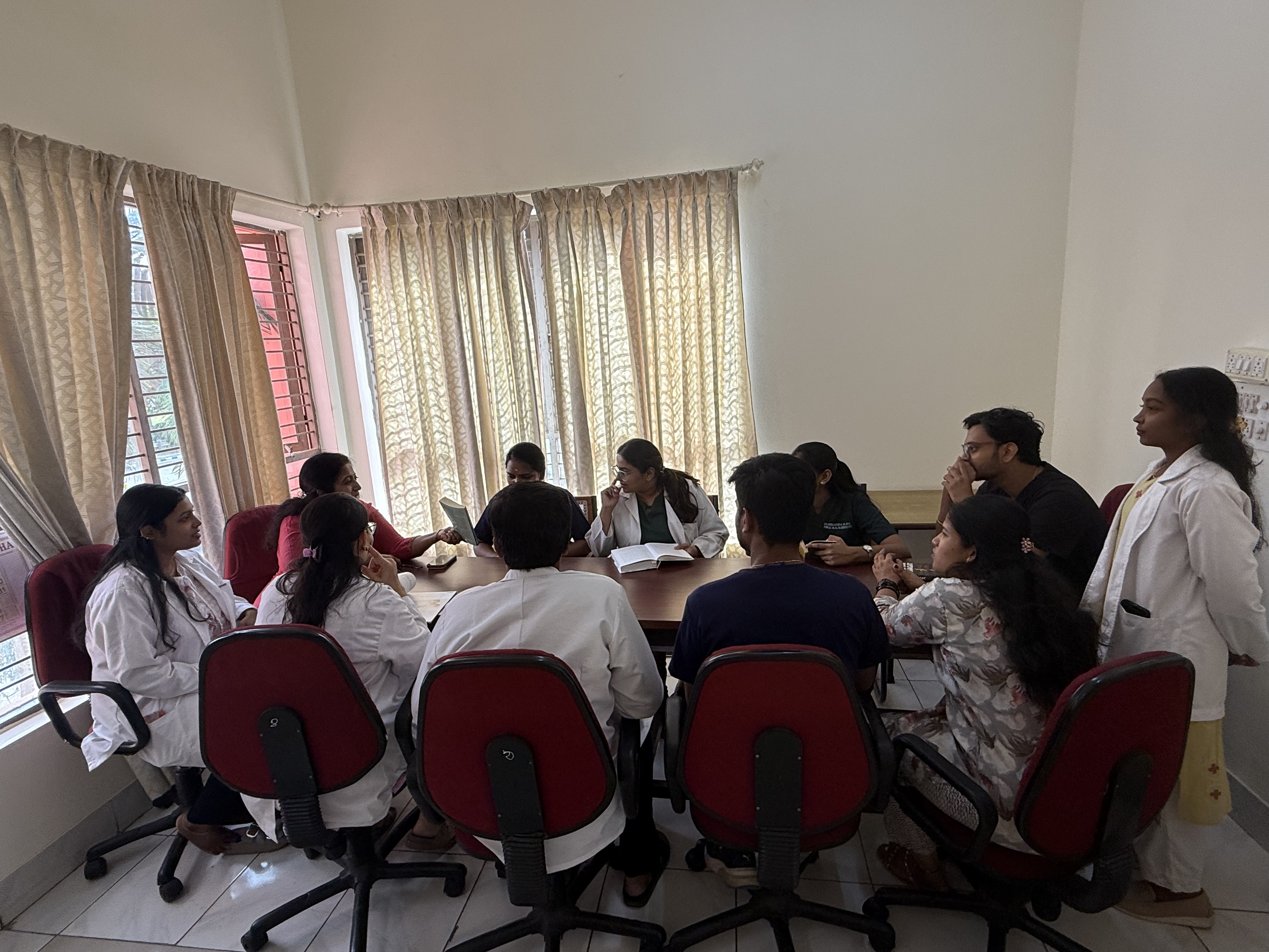 Sahithya book reading and discussion session at JSS Dental College and Hospital