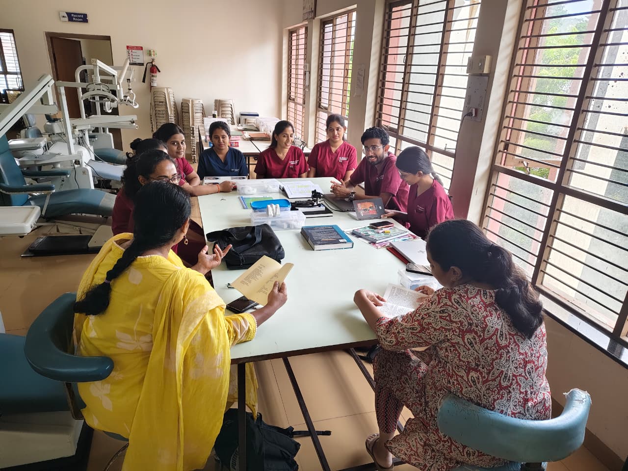 Sahithya book reading and discussion session at JSS Dental College and Hospital